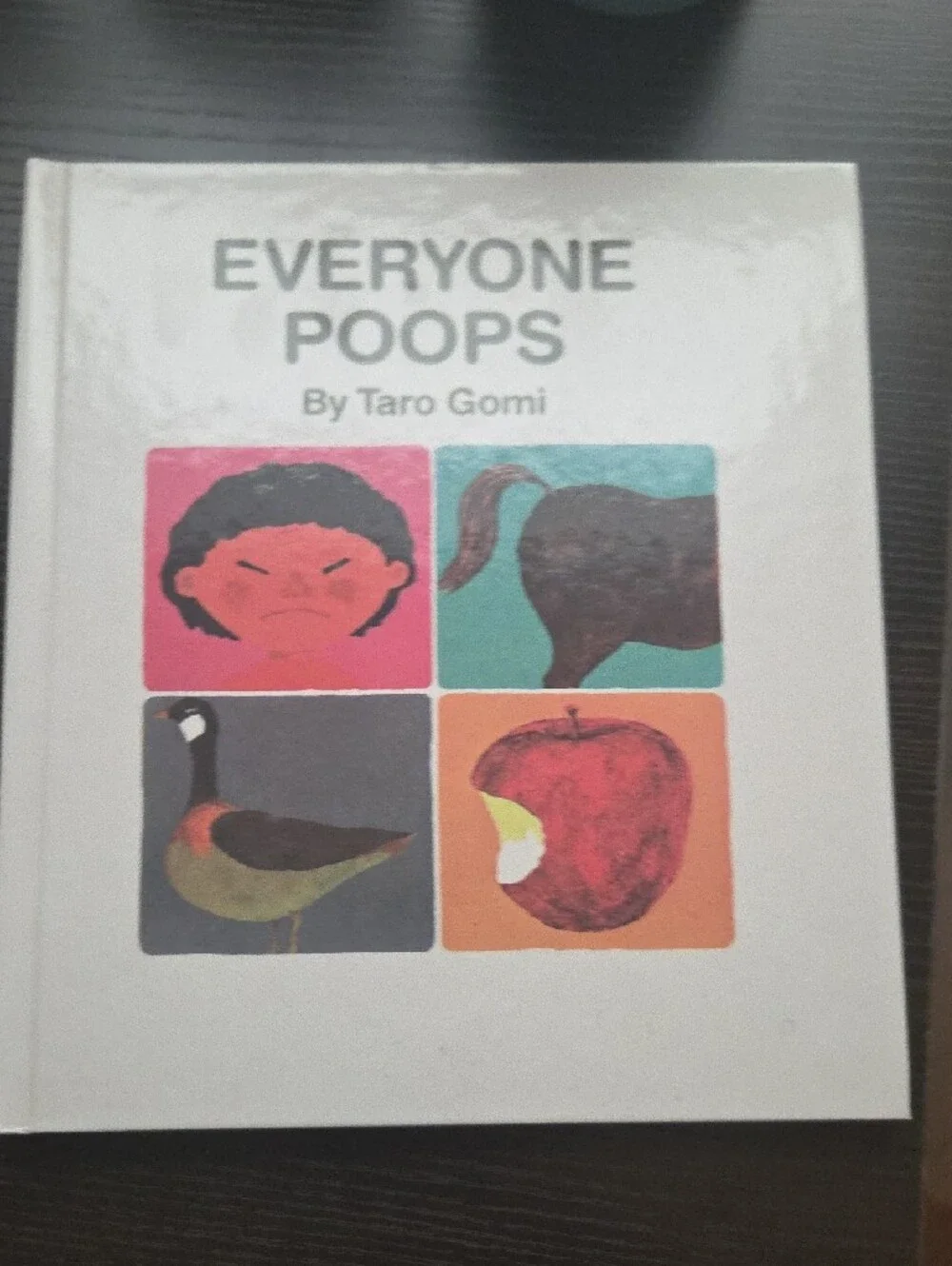 Everyone Poops by Taro Gomi — White Cover with Colorful Squares